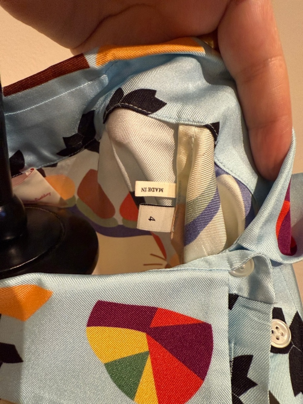 Sandro x Louis Barthélemy Silk Graphic Shirt - Picture 11 of 12